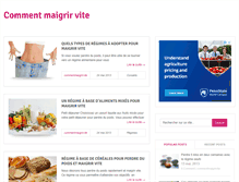 Tablet Screenshot of commentmaigrir-vite.net